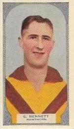 1933 Hoadley's Victorian Footballers #74 George Bennett Front
